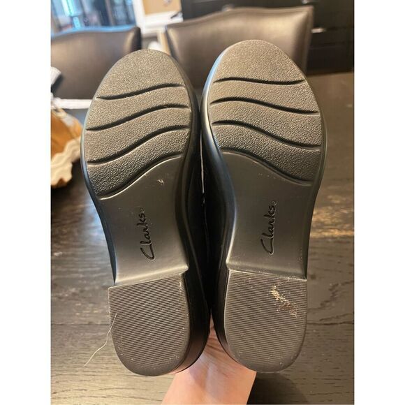 Clarks Black Genette Danby Leather Clogs sz 7 NWOT - Picture 6 of 7